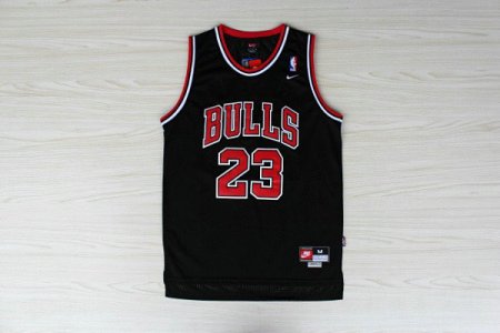 Maillot De Basket Chicago Bulls Michael Jordan 23Eyed Engrener Fan Version Noir